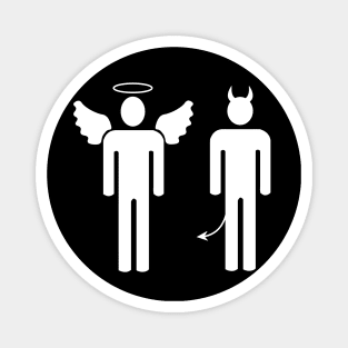 Angel and demon couple Magnet